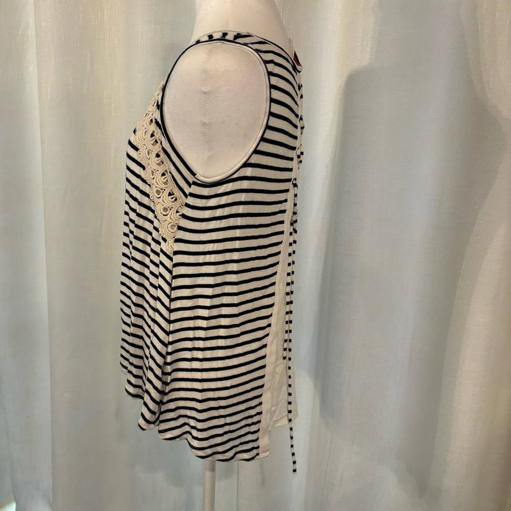 Striped Flowy Tank Top
